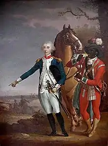 Lafayette (with James Armistead Lafayette) at Yorktown, circa 1783-1785 (Lafayette College)