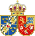 Arms of King Charles and Queen Christine of Sweden