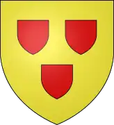 3 escutcheons—Or, three escutcheons gules—d'Abbeville, France