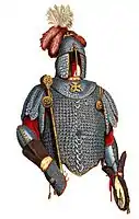 The scale armour (karacena) of Jan Sobieski. This type of armour was a uniquely Polish development, although its usage was restricted to the elite.