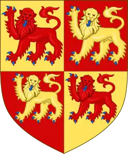 Arms of Llywelyn the Great (13th century), used by the Prince of Wales since 1911.