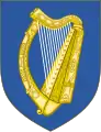 Official arms of the Republic of Ireland 1945–present