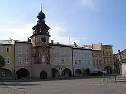 Town hall on the town square