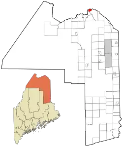 Location of Madawaska, Maine