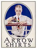 Arrow Shirts ad from the 1920s