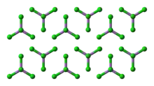 Ball-and-stick model of the crystal structure