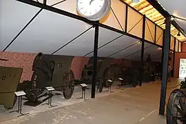 Škoda cannons in Arillery hall