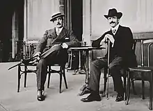 Giacomo Puccini with conductor Arturo Toscanini