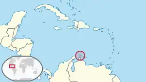 Location of Aruba