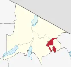 Arusha Rural District's location within Arusha Region