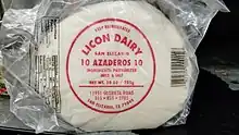 Asadero cheese from Licon Dairy