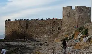 Coastal section of the walls and bastion.