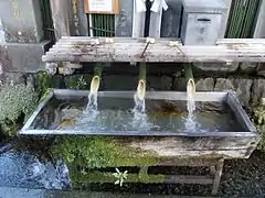 A chōzubachi at Aso Shrine