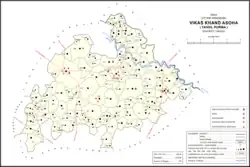 Map showing Chaupai (#441) in Asoha CD block