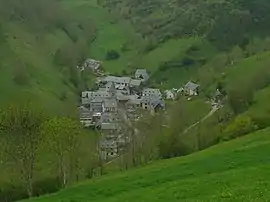 The village seen from the road to the Col d'Aspin