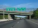 Eastbound on the Atlantic City Expressway approaching the Garden State Parkway in Egg Harbor Township