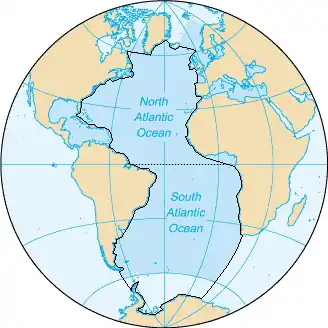 The IHO limits of the Atlantic Ocean