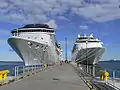 Cruise ships at cruise quay in Old City harbour in Tallinn