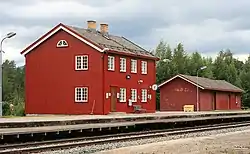 View of the village railway station