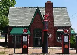 The Atoka County Chamber of Commerce Building in Atoka.