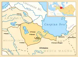 Atropatene as a vassal of Seleucids in 221 BC