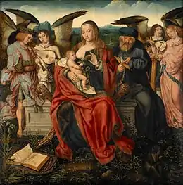 Holy Family with Music Making Angels  c. 1510–1520
