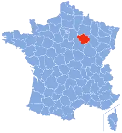 Location of Aube in France