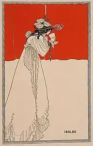Isolde, illustration in Pan magazine, 1899 by Beardsley
