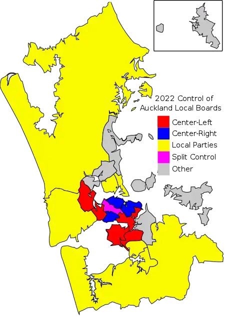 Auckland Local Board elections, 2022.svg