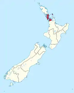 Auckland Region in New Zealand