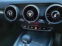 TT temperature and airflow controls embedded in the air-vents
