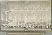 Turkish Embassy to Louis XV, 1742 by  Charles-Nicolas Cochin, (1715–1790)