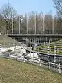 The Carousel section approaching the road bridge.