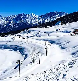 View of Auli Hill station