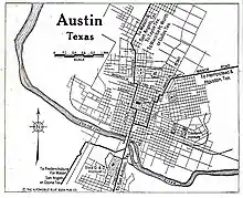 Street map of the Austin in 1920