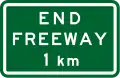 (GE6-10) End Freeway 1 km