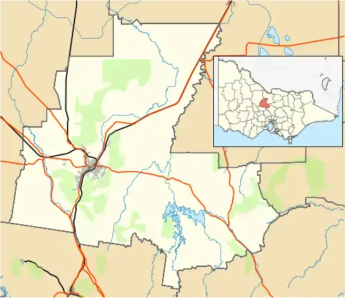 Harcourt North is located in City of Bendigo