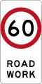 (R4-212) 60 km/h Roadwork Speed Limit (Used in New South Wales)