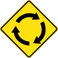 (W2-7) Roundabout Ahead