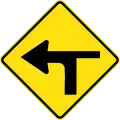 (W9-2) Modified T-junction (left)