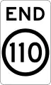 (R4-12) End of 110 km/h Speed Limit