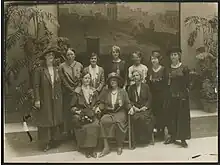 Australian delegation to the International Woman Suffrage Alliance Congress in Rome, 1923 (detail)