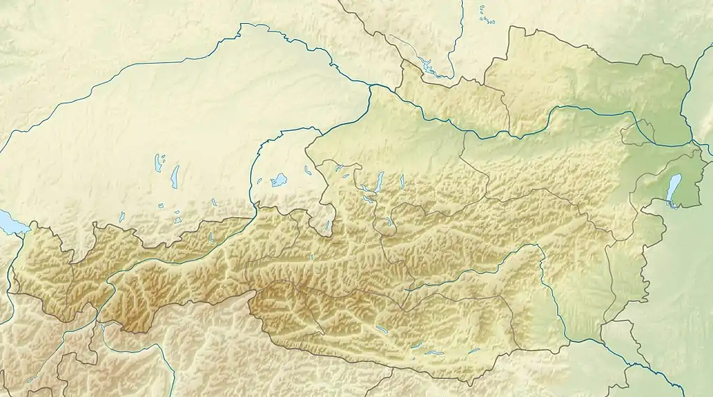 Location of the lake in Austria.