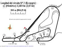 Reverse version of Circuit N° 2, used for 1954 Argentine Grand Prix