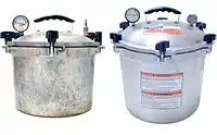 Stovetop autoclaves, also known as pressure cooker—the simplest of autoclaves
