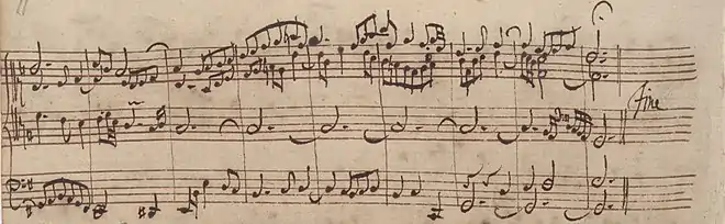 Coda of BWV 653