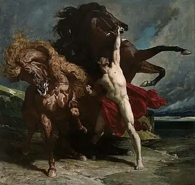 Henri Regnault, Automedon with the Horses of Achilles, 1868
