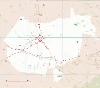 Map showing the boundary and key sites on the Avebury section of the Stonehenge and Avebury World Heritage Site