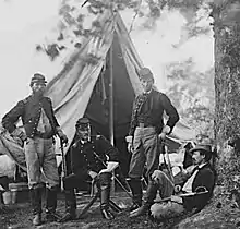 Old picture of an American Civil War officers
