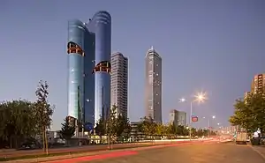 Ataşehir is a major business district on the Asian side of Istanbul and hosts the headquarters and offices of numerous companies